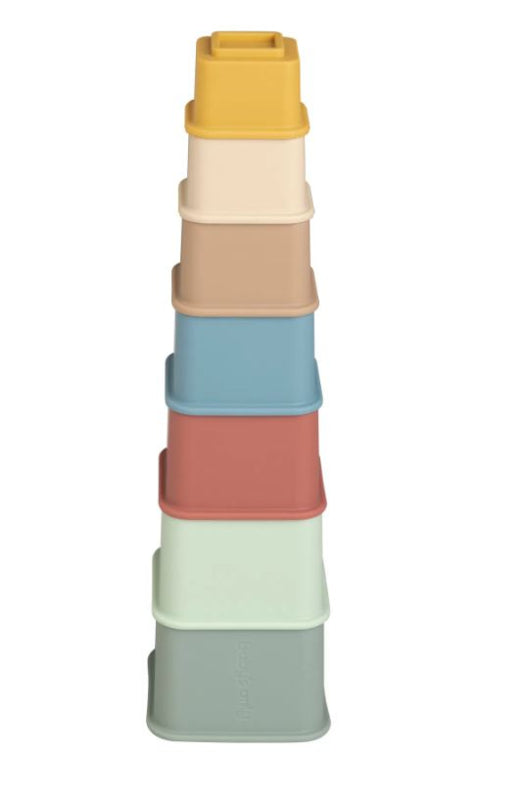 Silicone Stacking Tower - Opal