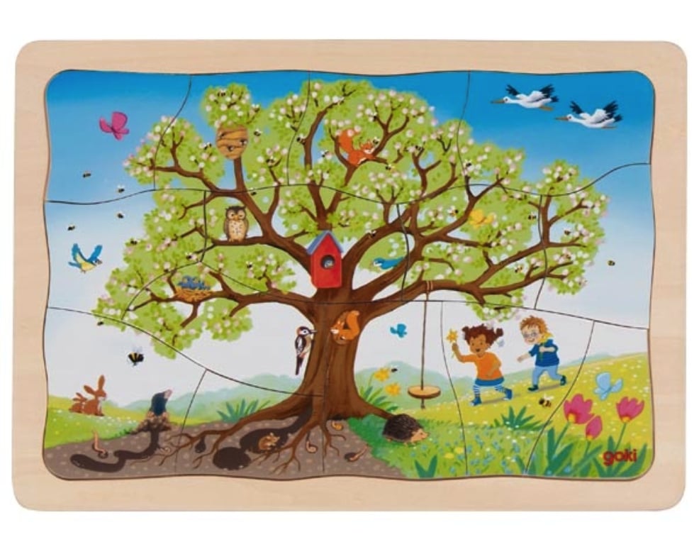 Layer puzzle My apple tree, 4 seasons