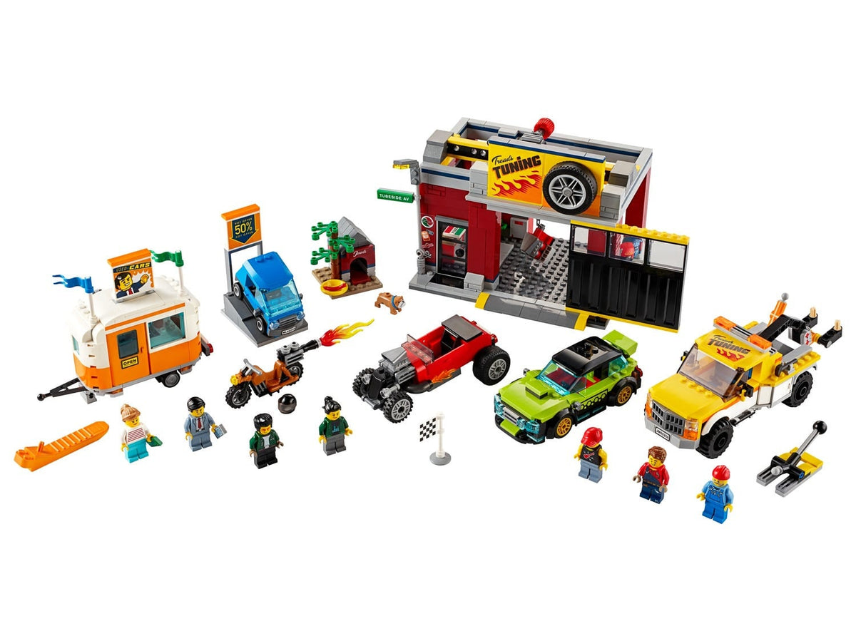 # Lego City Nitro Wheels tuning garage 869-piece