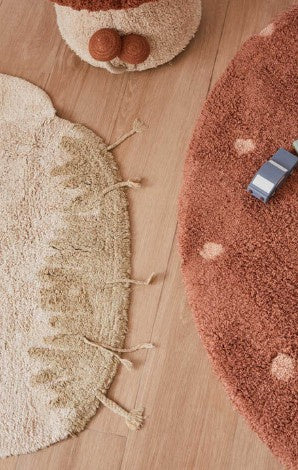 Paddenstoelen kleed, handgemaakt en wasbaar