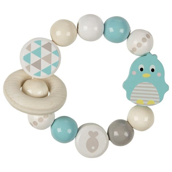 Houten rammelaar pastel