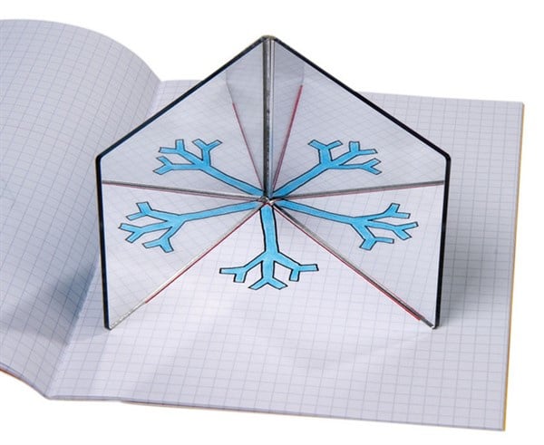 Double geometry mirror, 5 pieces