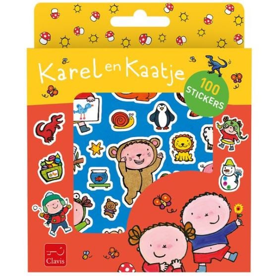 Karel en Kaatje stickerset, 100 stuks