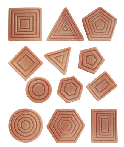 Sensory play stones, Tactile shapes