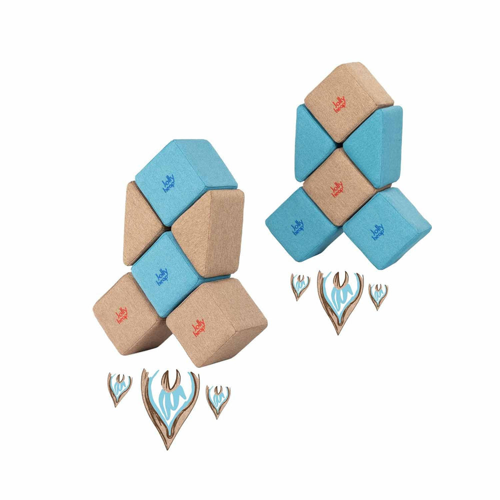 Jolly Heap Pixi set, 12 pieces magnetic blocks