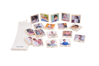 Tickit My Emotions - Wooden Tiles, set of 18