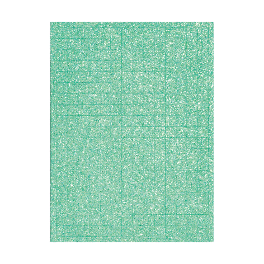 Craft Foam Mosaic Glitter, 15 x 20 cm, 6 sheets, 6 assorted colours.