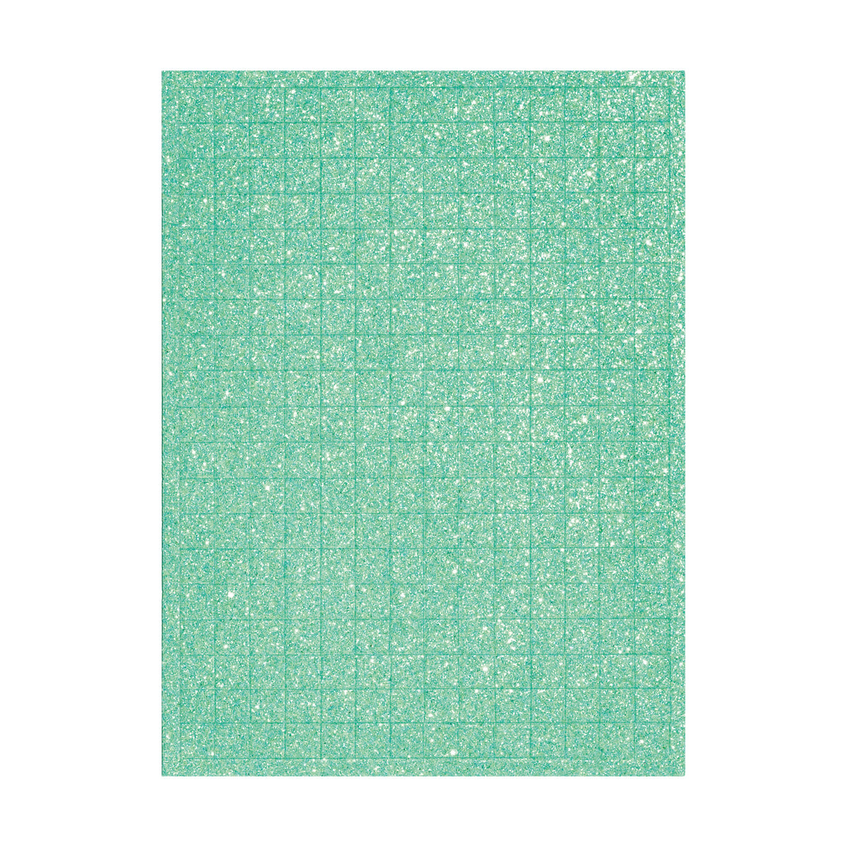 Craft Foam Mosaic Glitter, 15 x 20 cm, 6 sheets, 6 assorted colours.