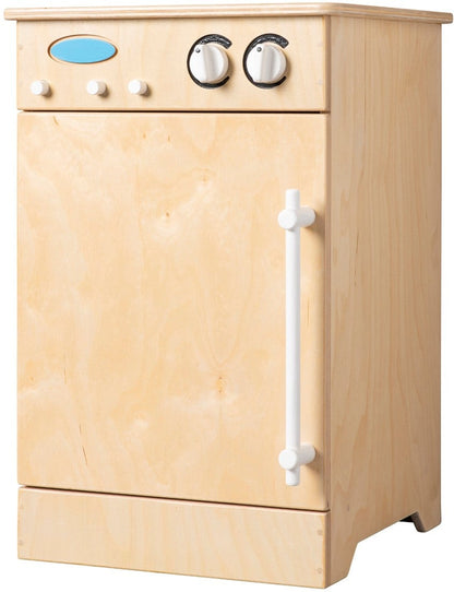 Wooden dishwasher for toddlers natural white