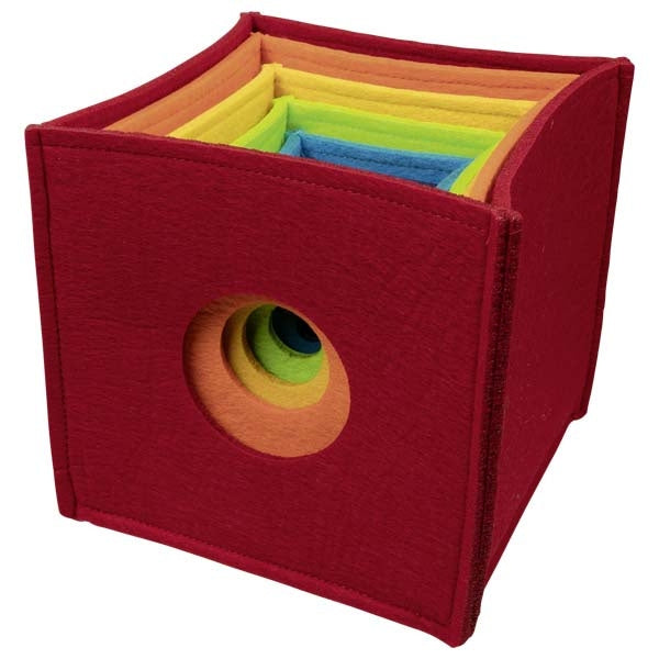 Vilten regenboog stapelblokken