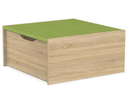 # Podium section square with castor storage box 75 x 75 cm, height 36 cm