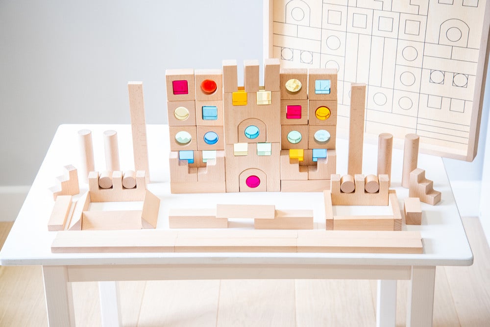 Tickit Wooden Gem Blocks, 83 pieces