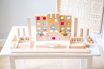 Tickit Wooden Gem Blocks, 83 pieces
