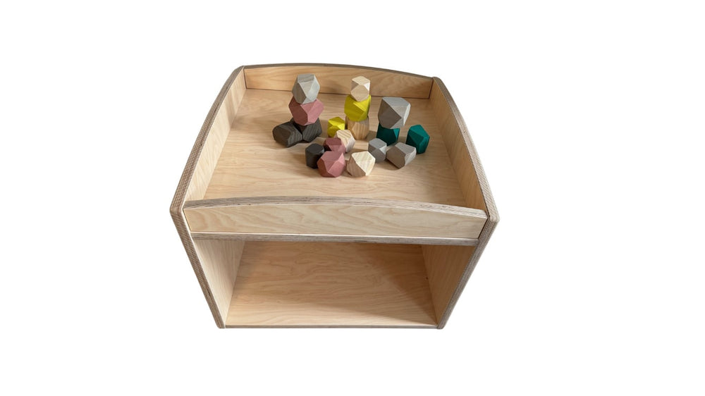 Play table with raised edge for baby and toddler