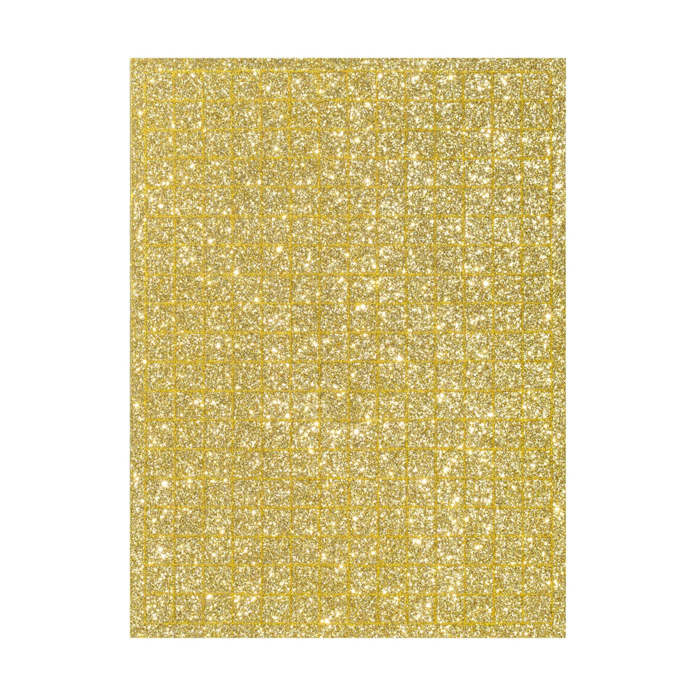 Craft Foam Mosaic Glitter, 15 x 20 cm, 6 sheets, 6 assorted colours.