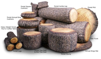 Forest Log outdoor pouf