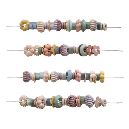 Mushie Flower Bead Lacing Play Set