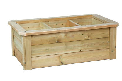 Plantenbak met drie vakken