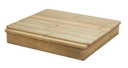 Lage zandbak met deksel