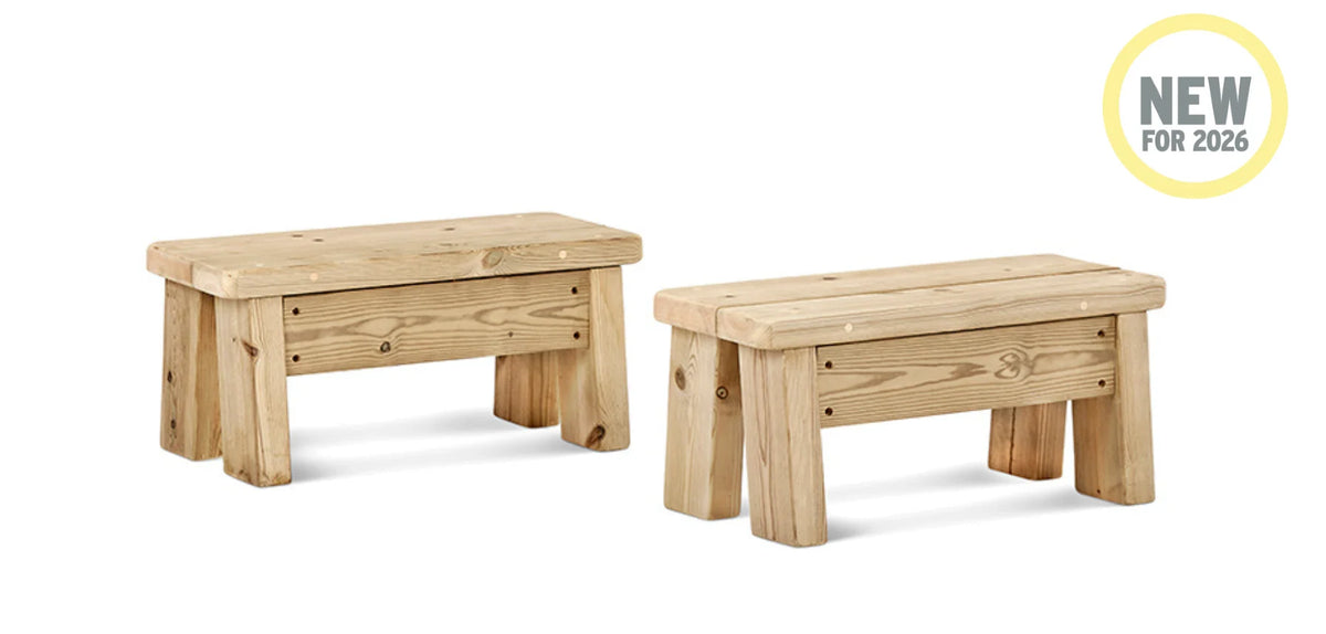 Set van twee bankjes