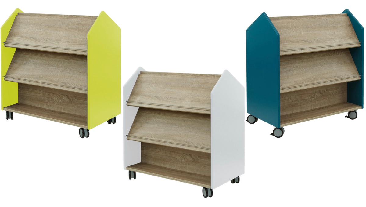 # EduCasa verrijdbare bibliotheek wit