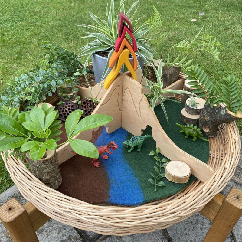Vilten decor/thema matten - set van 3