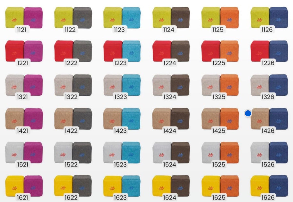 Beschikbare kleuren voor Jolly Heap Educational Set, 100 Magnetic Blocks (2 shapes)