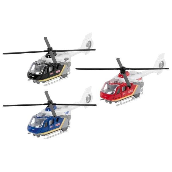 Set van 3 stalen helikopters