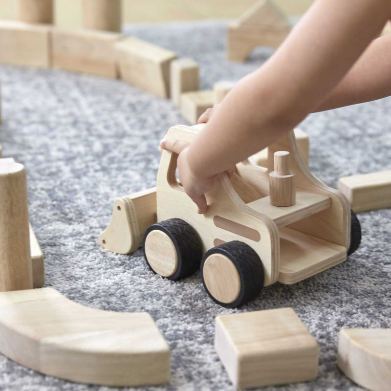 Houten graafmachine