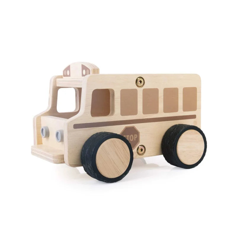 Houten schoolbus