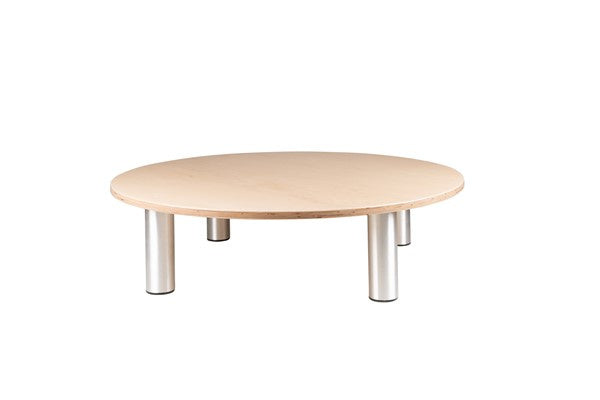 # Building plateau/play table round birch/white hpl 15 cm high