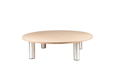 # Building plateau/play table round birch/white hpl 15 cm high