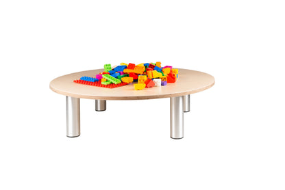 # Building plateau/play table round birch/white hpl 15 cm high