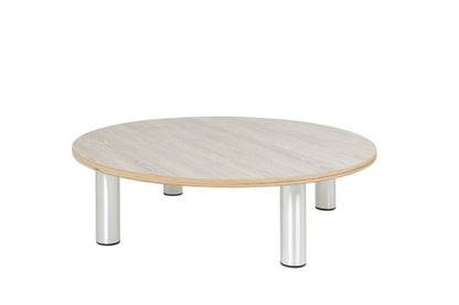 # Building plateau/play table round birch/white hpl 15 cm high