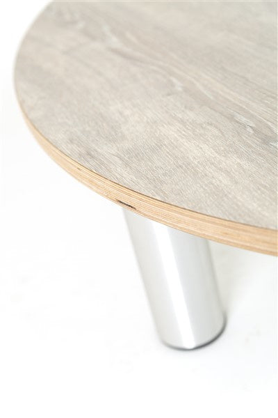 # Building plateau/play table round birch/white hpl 15 cm high