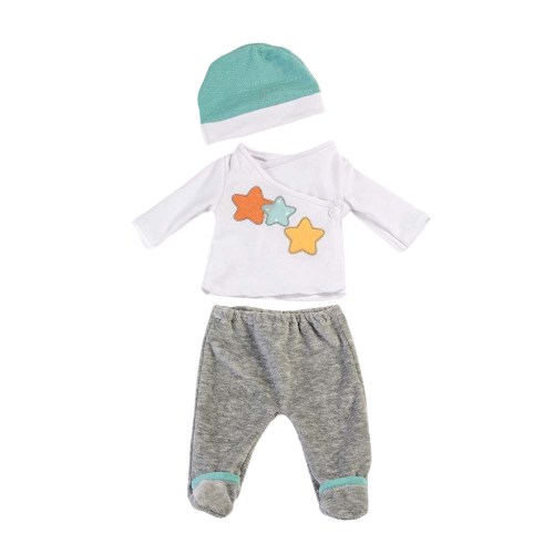 Pyjama set 3-delig, 40 cm, poppenkleding
