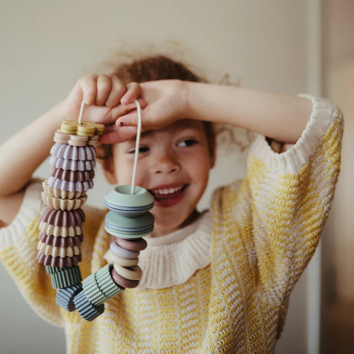 Mushie Flower Bead Lacing Play Set