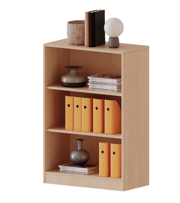 Base cabinet with open shelves