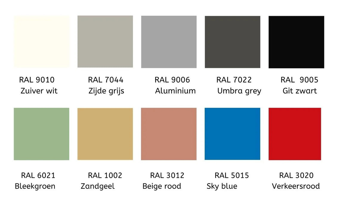Beschikbare kleuren voor The Mobile Mover