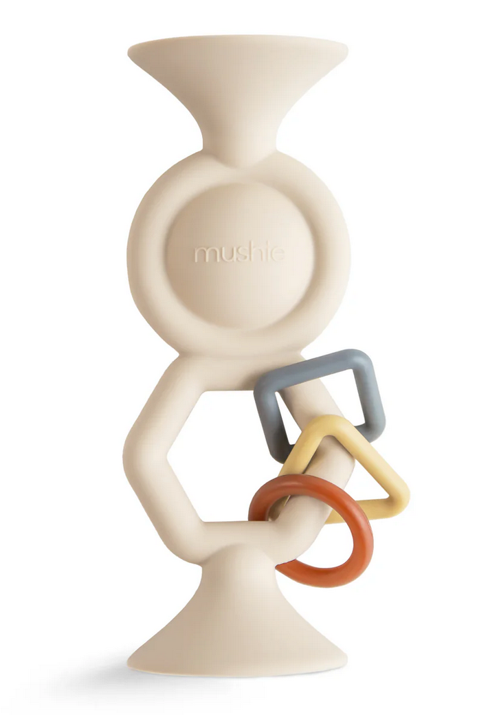 Mushie activiteitenspeeltje met zuignap hexapop - Shifting sand