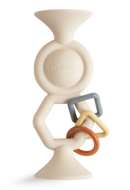 Mushie activiteitenspeeltje met zuignap hexapop - Shifting sand