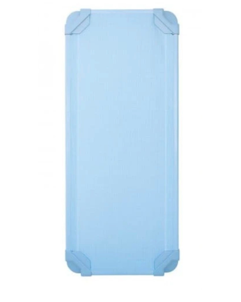Stapelbare stretchers lichtblauw ECO, 5 stuks, met hoeslakens