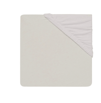 Fitted sheet cotton 120x60 cm, White