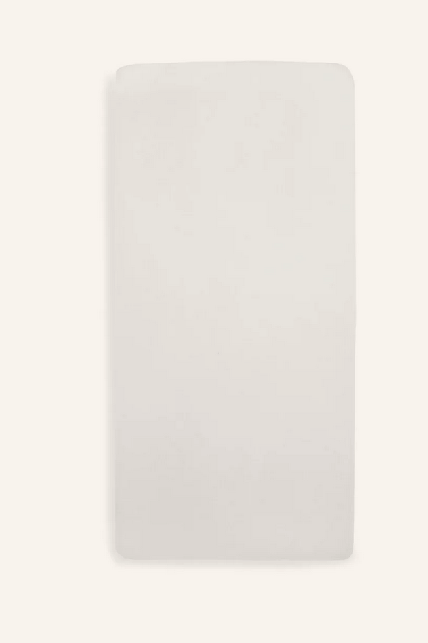 Fitted sheet cotton 120x60 cm, White