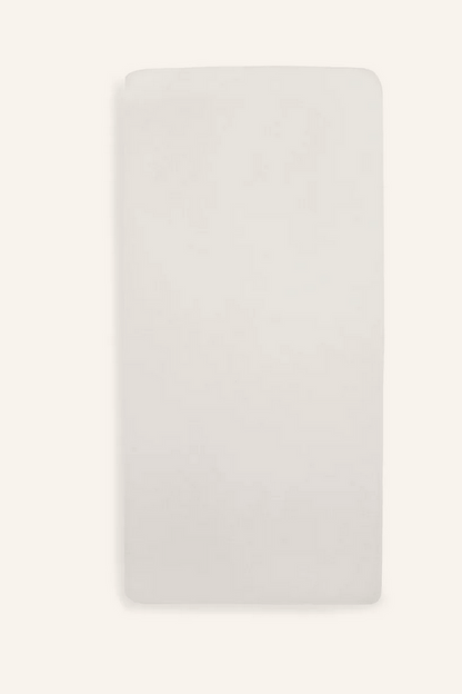 Fitted sheet cotton 120x60 cm, White