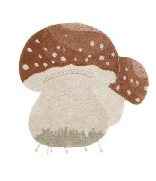 Paddenstoelen kleed, handgemaakt en wasbaar
