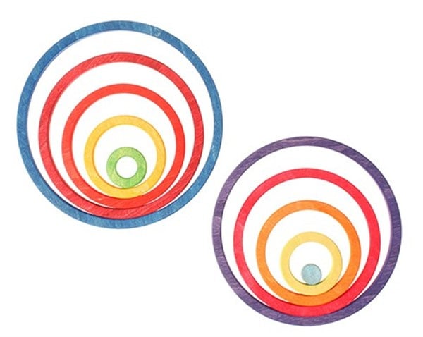 Grimm's Rainbow Rings and Disks