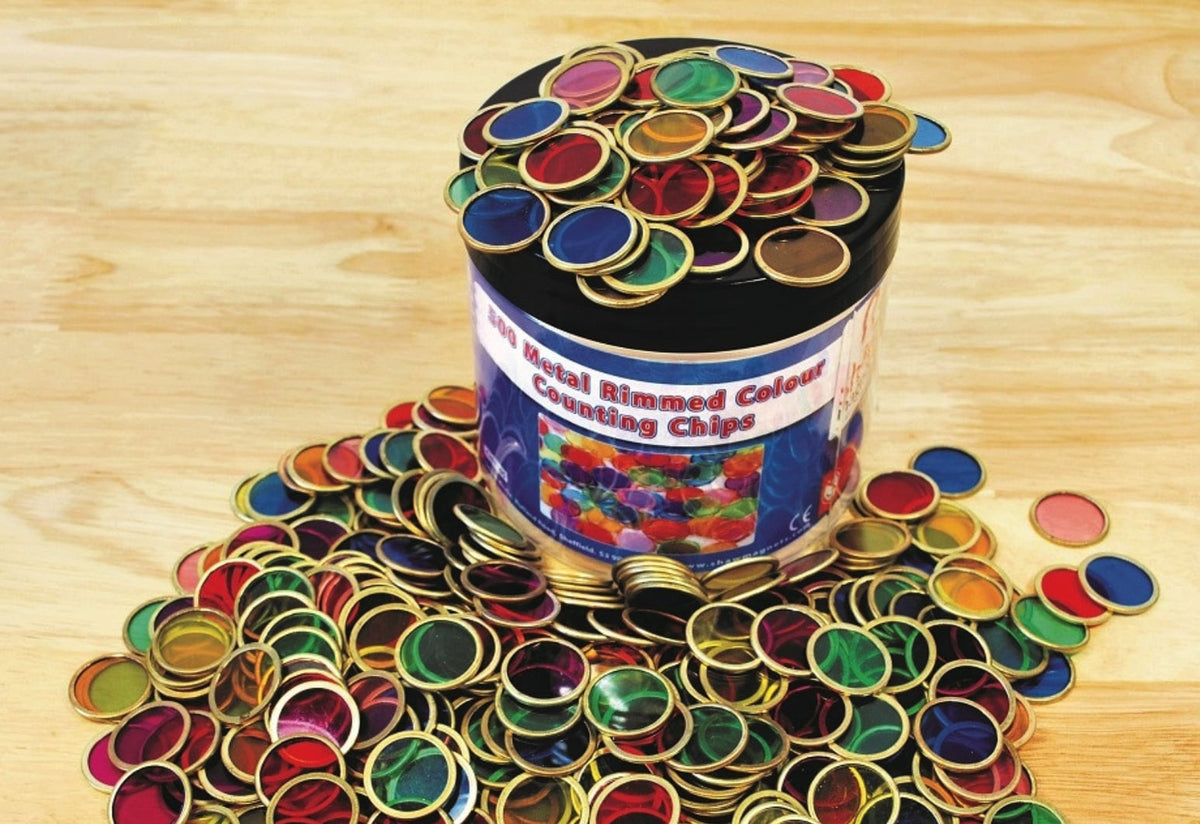 Tickit magnetische gekleurde schijven, 500 stuks