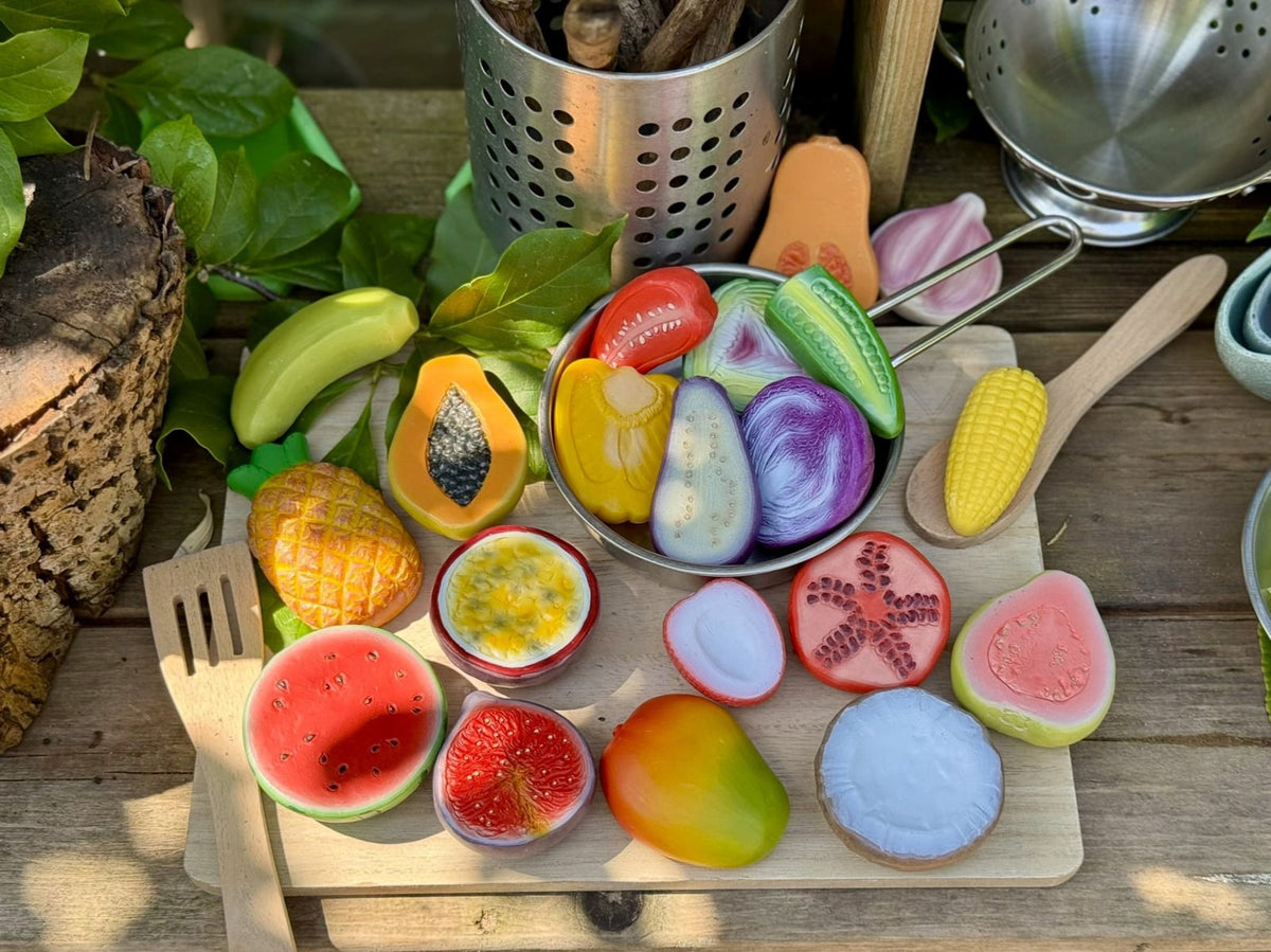 Sensorische speelstenen, Wereldkeuken, set 20 stuks