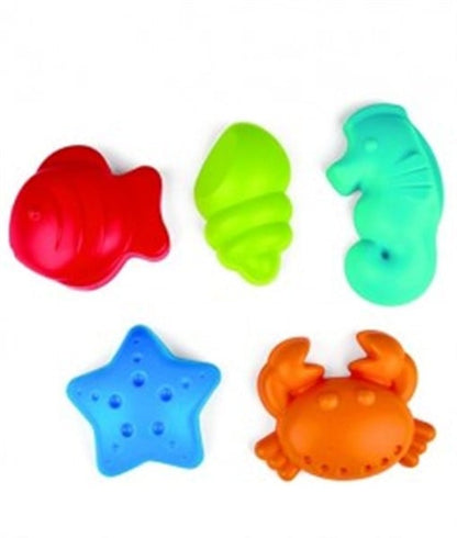 Sand moulds sea creatures, set of 5